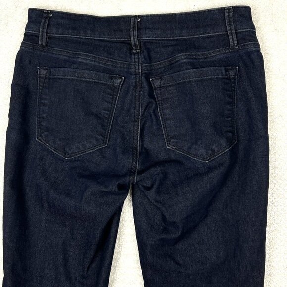 Loft Jeans Womens 2 (28x25) Modern Kick Crop Mid Rise Dark Wash Stretch Mid Rise - Picture 4 of 14